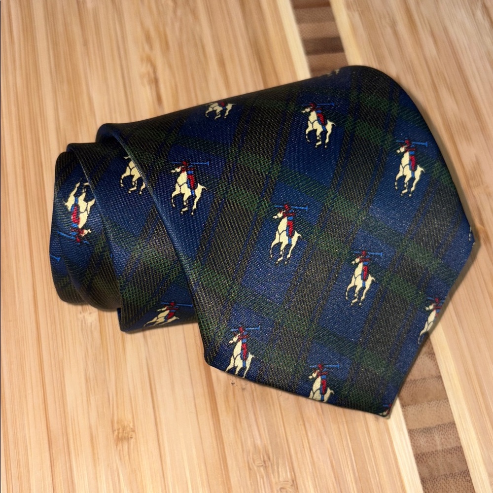 Mercedes Blue & Red Silk Tie – Classic,‎ Designer